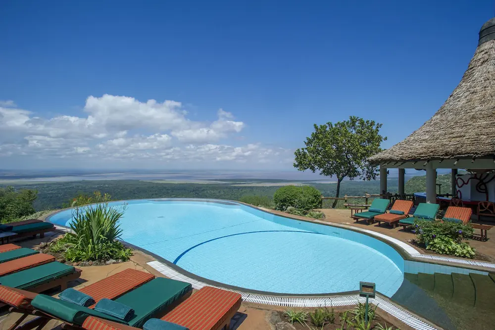 Pool view - Manyara Serena Safari Lodges